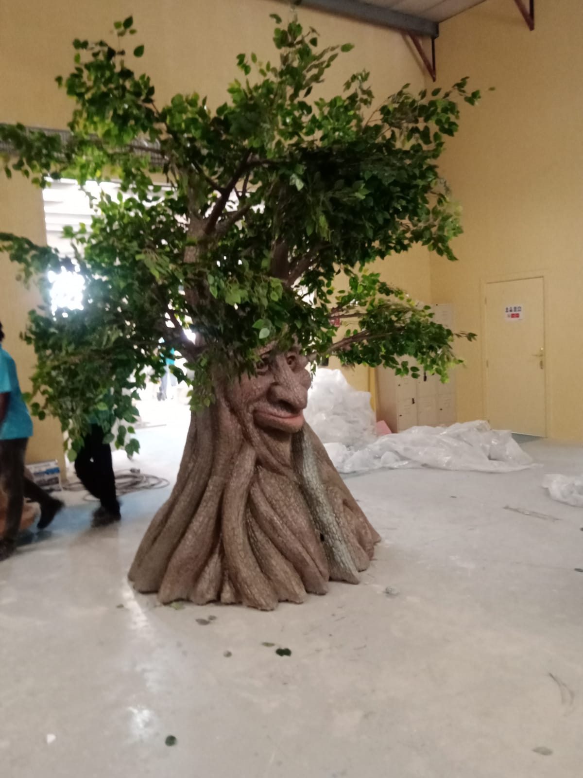 Exhibition display: custom plinths and signage (placeholder)